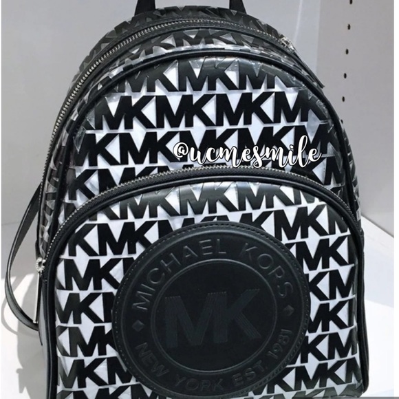 Michael Kors Monogram Backpack - Picture 3 of 10
